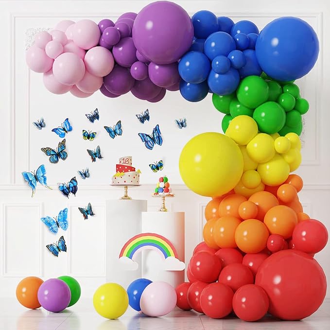 SAOROPEB 3D Butterfly Wall Decor, 48 Pcs Double Layer Butterfly Decorations for Party Decorations Locker Decor Refrigerator Decal, Reusable (Blue)