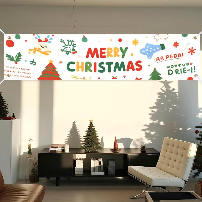 Large Blank Banners Sign 2 x 6 Feet Polyester Oxford Cloth White Sublimation Banner to Decorate with Hanging Rope for Outdoor Indoor Wall DIY Painting Writing Business Office Party Decorations