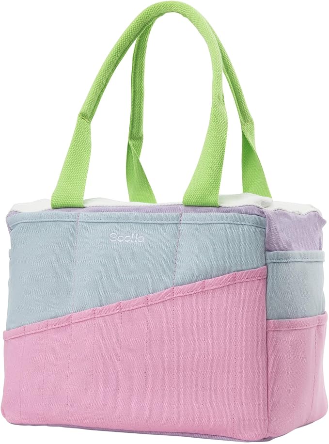 Soolla Studio Bag: Art Supply Storage Organizer & Pottery Tool Bag, Washable Tote, Yarn Bag, Crochet, 30 Pockets, 15+ Colors