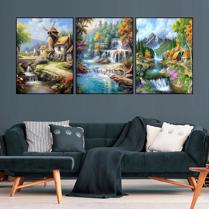 Diamond Art Kits for Adults, 3 Packs Hummingbird Diamond Art Painting Kits