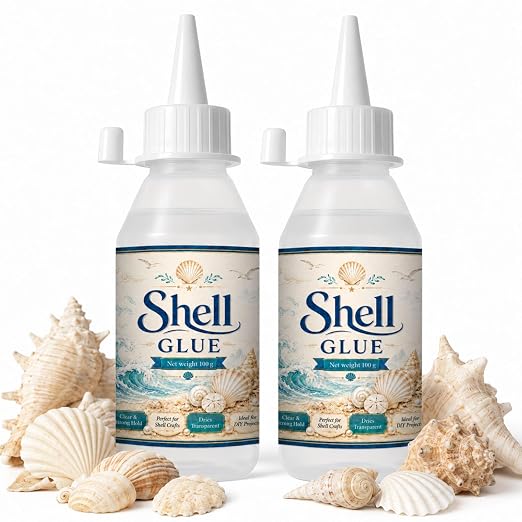 1DFAUL 200g Shell Glue Clear, Shell Strong Adhesive, Fast Dry, Waterproof