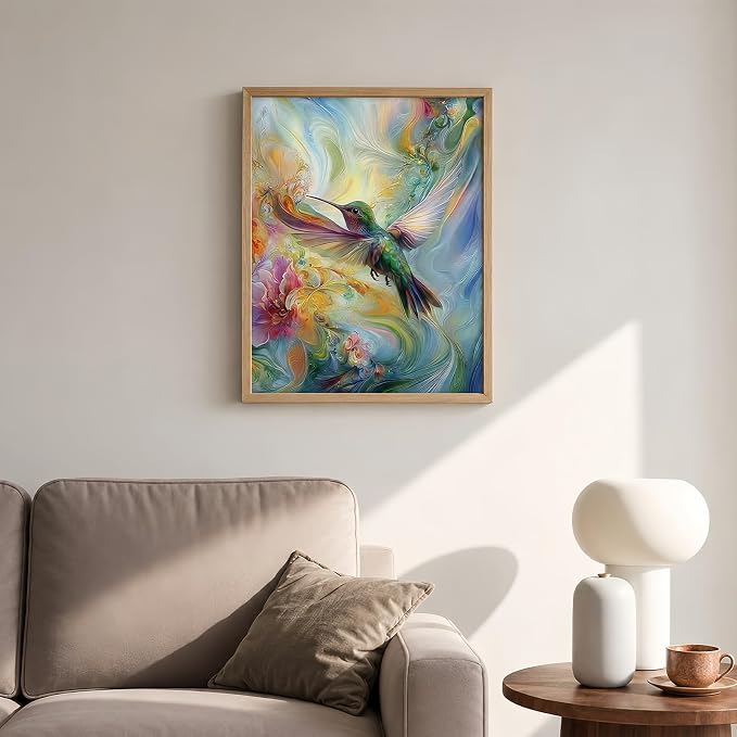 Mosaflare 5D Hummingbird Diamond Painting Kits for Adults 12x16 Inch