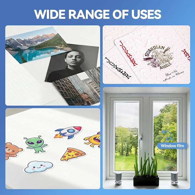 36 Sheets Transparent Laminate Sheets Self Adhesive Laminating Sheets