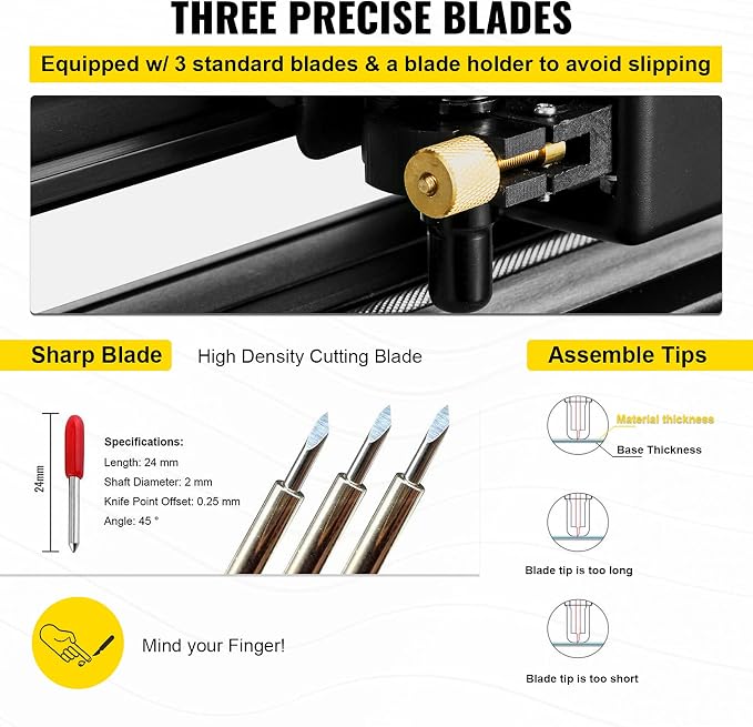 VEVOR Vinyl Cutter Plotter Machine, 53" Signmaster Software Sign Making Machine, 1350mm Paper Feed Vinyl Cutter Plotter with Stand (53" 1350mm)