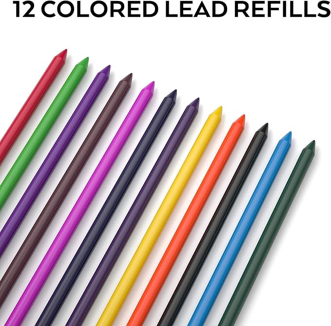 Nicpro 11 Pieces Colors 2mm Mechanical Pencil Set 3 PCS Carpenter Drafting