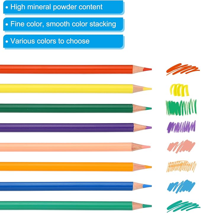 PATIKIL Grass Green Colored Pencils Set,12 Pcs Oil Color Pencils Wooden Coloring Drawing Pencil for Artists Art Painting