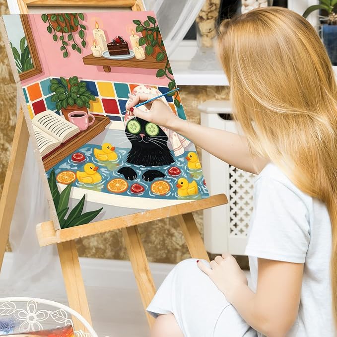WUDWL Paint by Numbers Kit for Adults Beginner, with Framed
