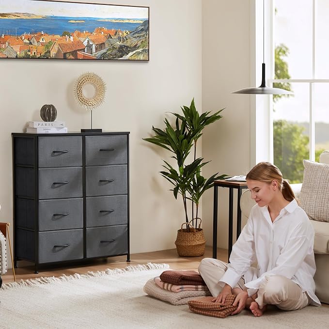 OLIXIS 8 Drawer Storage Dresser for Bedroom, Closet Organizers Units