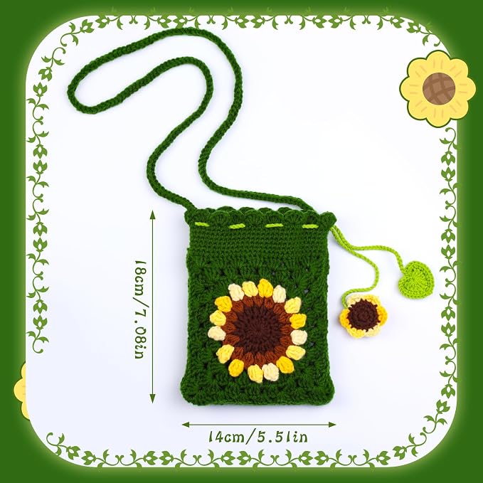 Fedmut Crochet Kit for Beginners Adult, Includes Deep Green Yarn, Hooks, Stitch Markers, Video Tutorials, Ideal for All Ages & Gifts