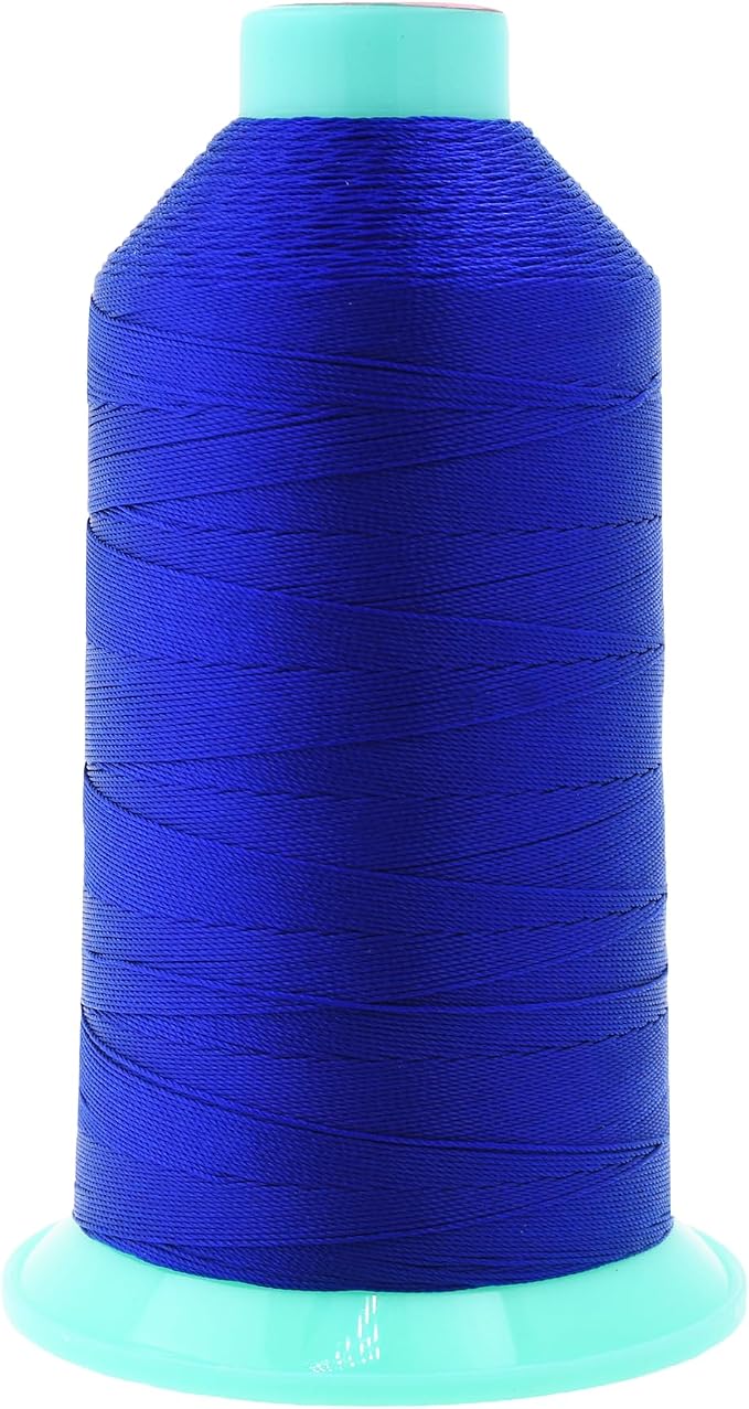 Mandala Crafts Size 138 420D T135 Royal Blue Bonded Nylon Thread, 1250 YDs