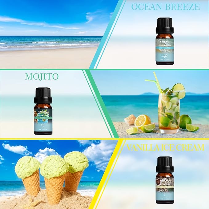SALKING Summer Fragrance Oils Set, Essential Oils Set for Diffuser for Home