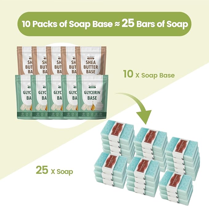 PIUH Deluxe Sopa Making Kit with Soap Supplies for Adults DIY Soaps Maker | DIY Soap Full Set Kits Includes Soap Melter, 4 lb Soap Base, 8 Essencial Oils, Silicone Loaf Molds & Scraper, Cutters, 8 Dyes