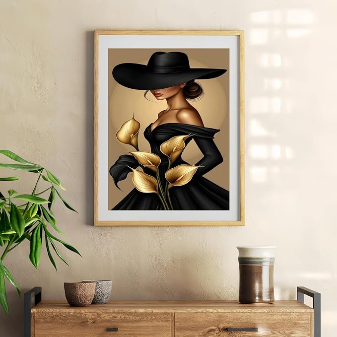 Mosaflare Elegant Lady Diamond Painting Kits for Adults 12x16 Inch