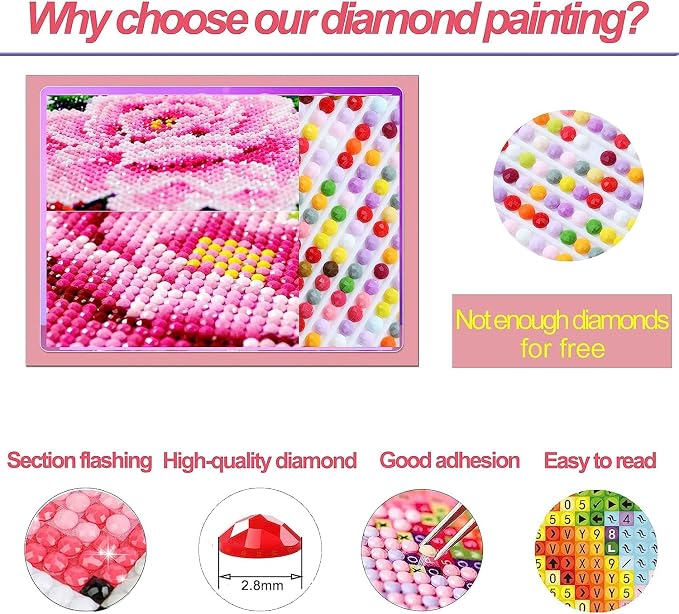 Queen of Hearts Diamond Painting Kits for Adults - Poker Diamond Art Kits