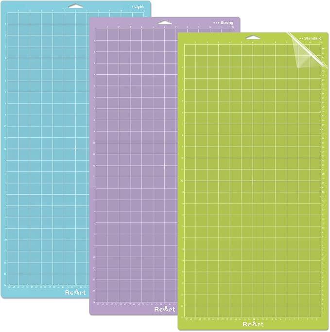 ReArt Cutting Mat 12x24 3 Pack Cricket Mat Strong Standard Light Cut Mat