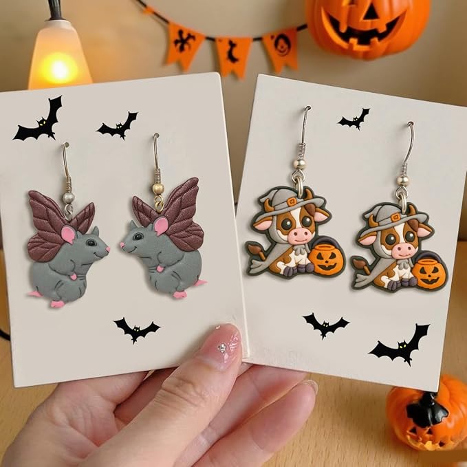 8pcs Halloween Clay Cutters for Polymer Clay Earrings
