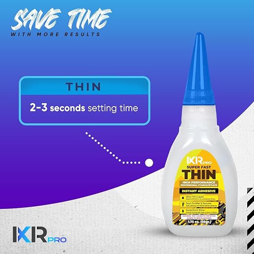 Thin CA Glue, Super Glue, Cyanoacrylate Adhesive, 3 Pcs 1.75oz Repair kit