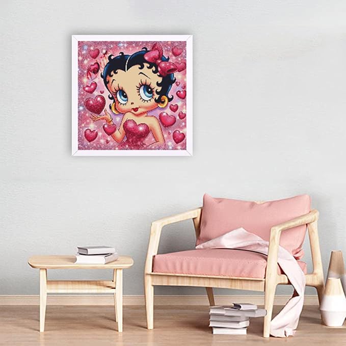 JAKI Diamond Art Kits for Adults,Cartoon Diamond Art 12x12inch