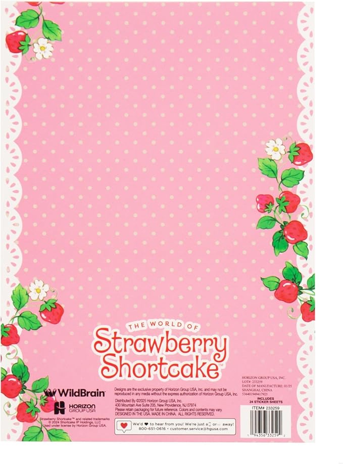 Horizon Group USA Sticker Book, Strawberry Shortcake, 1000+ Stickers