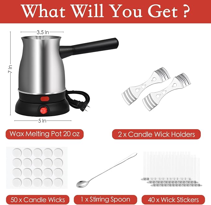 TOKPELA Electric Wax Melter for Candle Making