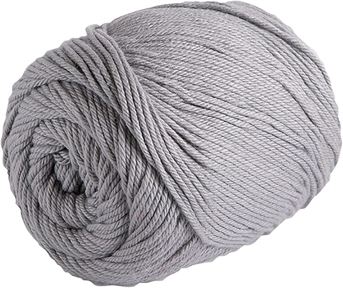 Knit Picks Dishie Gray Worsted Weight 100% Cotton Yarn for Crocheting