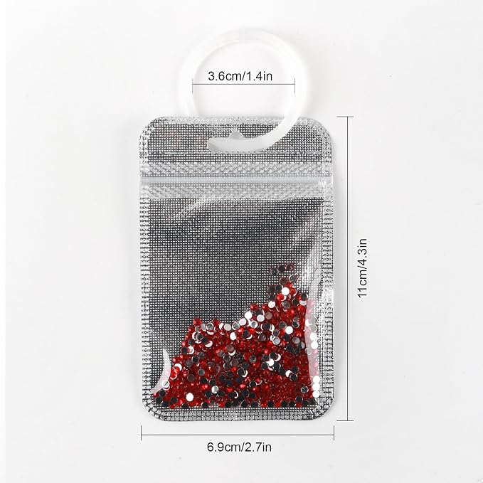 50PCS Diamond Painting Beads Storage Bags | Reusable Ziplock Pouches for DIY Diamond Art, Gem & Bead Organizer, Craft Supplies Storage Accessories