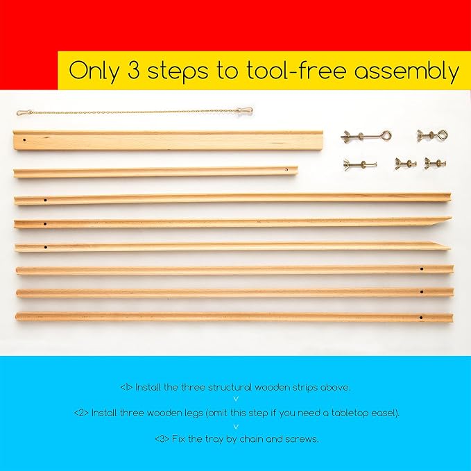 MEEDEN Wood Easel Stand for Display: Wooden Display Tripod Stand for Poster