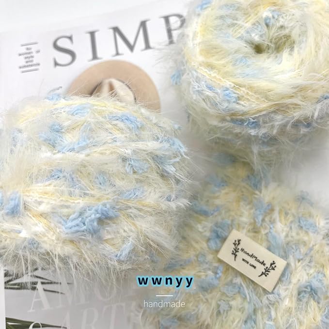 Artisanal Yarn Fancy Yarn Multifiber Blended Yarn Novelty Colorful Soft