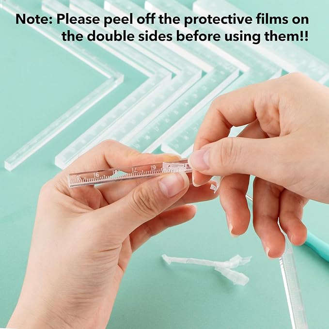 BAOFALI 7 Pcs/Set Creative Positioning Pieces Card Corners Helpers Stamping Corners Paper Craft Supplies Scrapbooking Tools for Paper Craft Card Making and Scrapbooking Crafting Tool