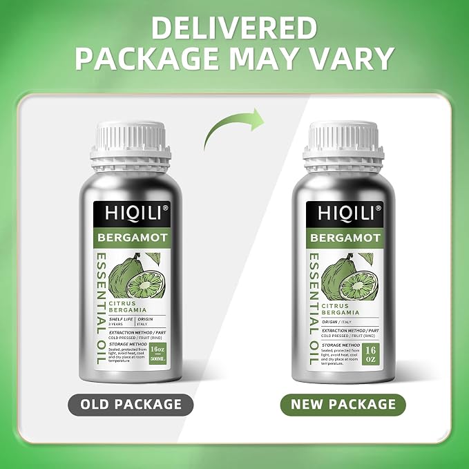 HIQILI Bergamot Essential Oil Large Capacity for Hotel, Beauty Salon, SPA