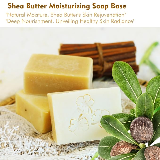 EDSRDRUS 1lb Scent Soap Base DIY Handmade with Shea Butter & Coconut Oil, Moisturizing Melt and Pour Soap Base