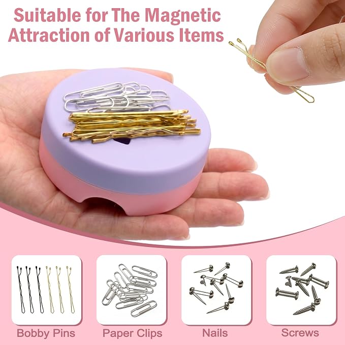 Sizobi Pink Magnetic Pin Holder with Thread Cutter, Blade Saver