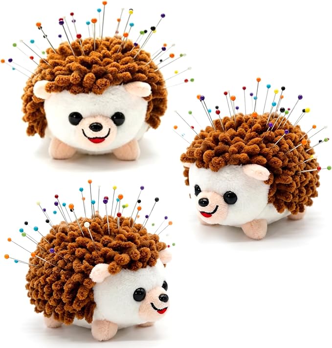 Sizobi Plush Hedgehog Pin Cushion for Sewing - Soft Sewing Needle Holder