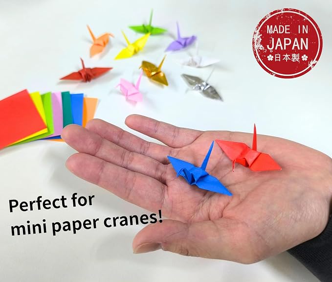 Mini Origami Paper, 2 x 2 Inch Square, 15 Color, 300 Sheets, 2 Pack