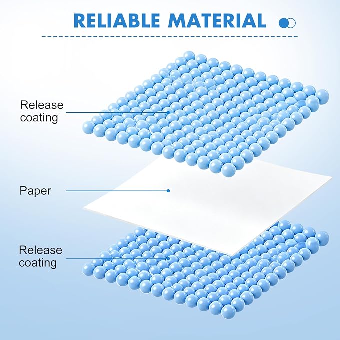 300 Pieces Diamond Painting Release Paper, Double-Sided Non-Stick Release Paper for Diamond Art, 5.9" x 3.9" Thickened Replacement Sheets, Diamond Painting Art Accessorie Tools