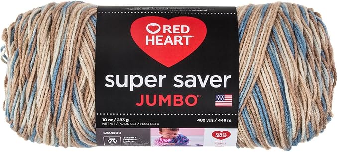 RED Heart Super Saver Jumbo Yarn, Mirage
