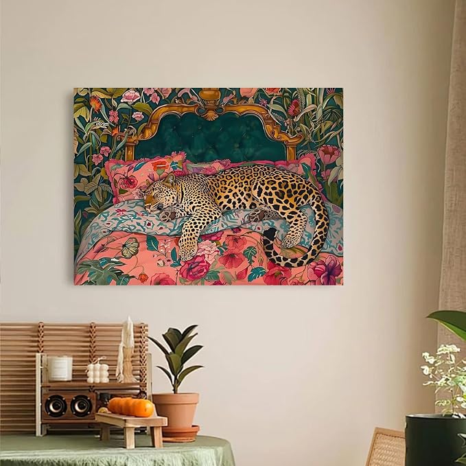Cheetah Diamond Art Kits for Adults, Diamond Painting for Beginner 5D DIY