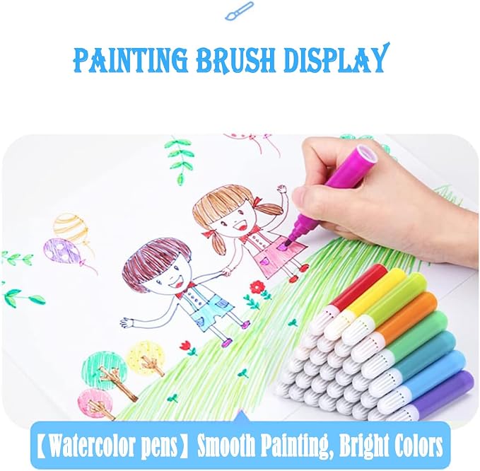 DLUCKY 208 PCS Art Supplies Drawing Art Kit Adults for Kids Art Set,Blue