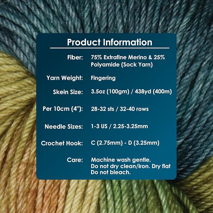 KnitPro Symfonie Fingering Weight Merino Wool Yarn 100g, Spring Blush