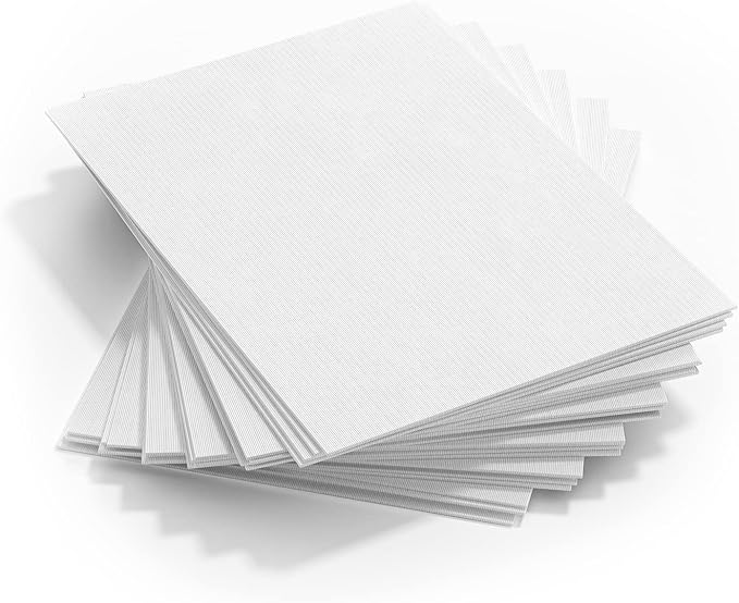 GOTIDEAL Canvases for Painting, 5x7 inch of 24 Pack, 100% Cotton | Professional Primed White Blank Flat Canvas Panels, Artist Canvas Boards for Acrylics Painting, Oil Watercolor Tempera
