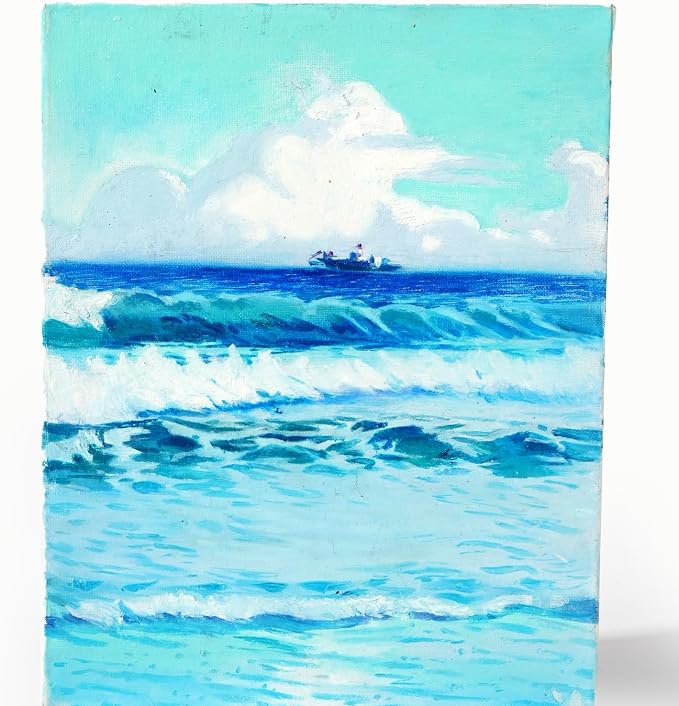 PHOENIX Blue Oil Paint Stick - Set of 12 Ocean Marine Colors 37ml Large Soft Oil Pastels for Artists