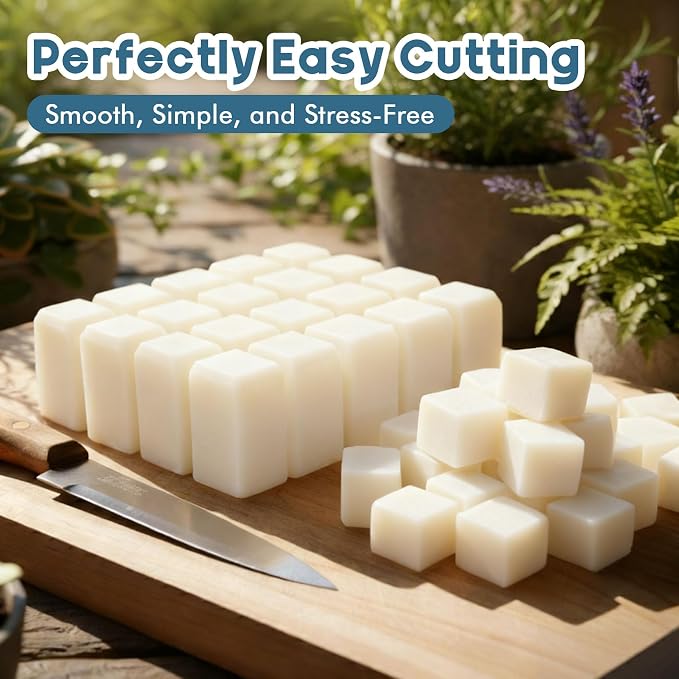 EDSRDRUS 10lb Unscented Melt and Pour Soap Base, Fragrance-Free Glycerin Soap Making Supplies for DIY Crafting – Smooth Melt, Rich Lather, Moisturizing (Goat Milk, 10 Pound)