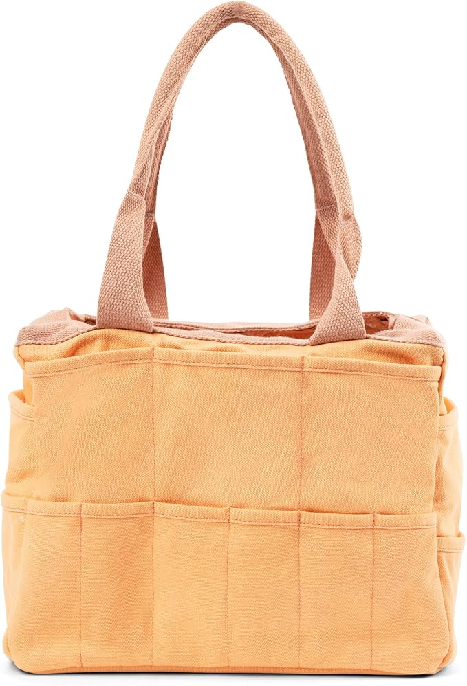 Soolla Studio Bag: Art Supply Storage Organizer & Pottery Tool Bag, Washable Tote, Yarn Bag, Crochet, 30 Pockets, 15+ Colors