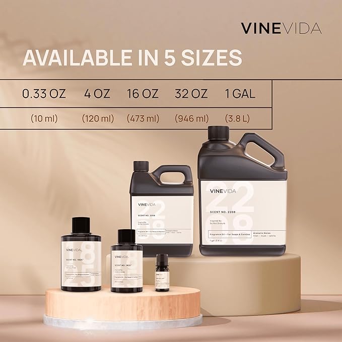 VINEVIDA [0.33oz] Scent No.77 Fragrance Oil for Candle & Soap Making - Made in USA Natural Candle Scents
