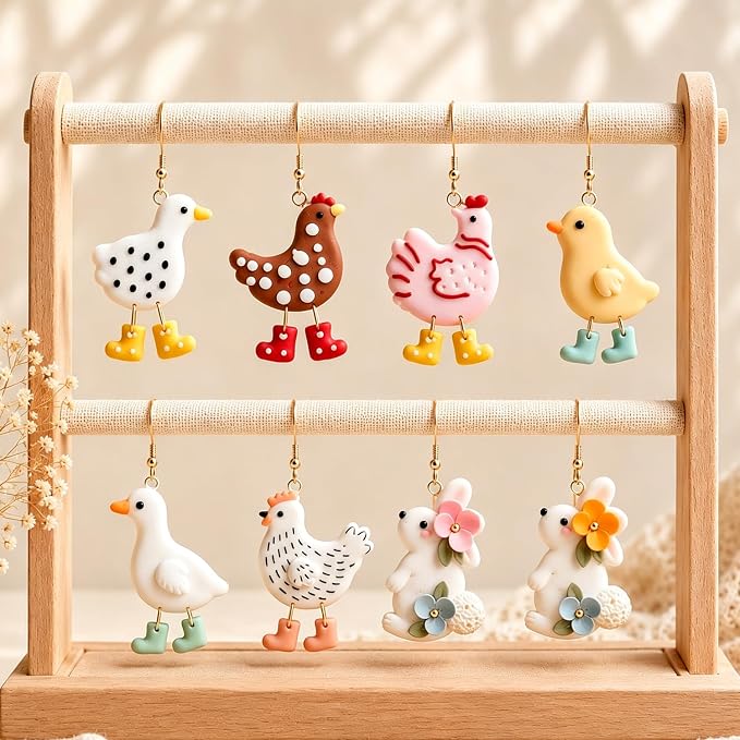 9Pcs Farm Animal Clay Cutters
