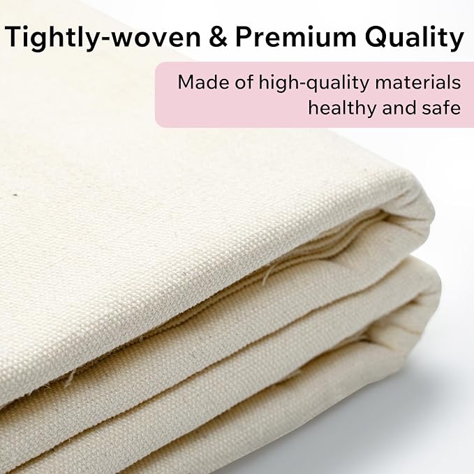 Pottery Tablecloth-Heavy Duty Linen Cotton Blend, 62x39 Inches | High Absorbency Textured Surface for Pottery Making, Oil Painting, Various Handmade Crafts (1PCS)