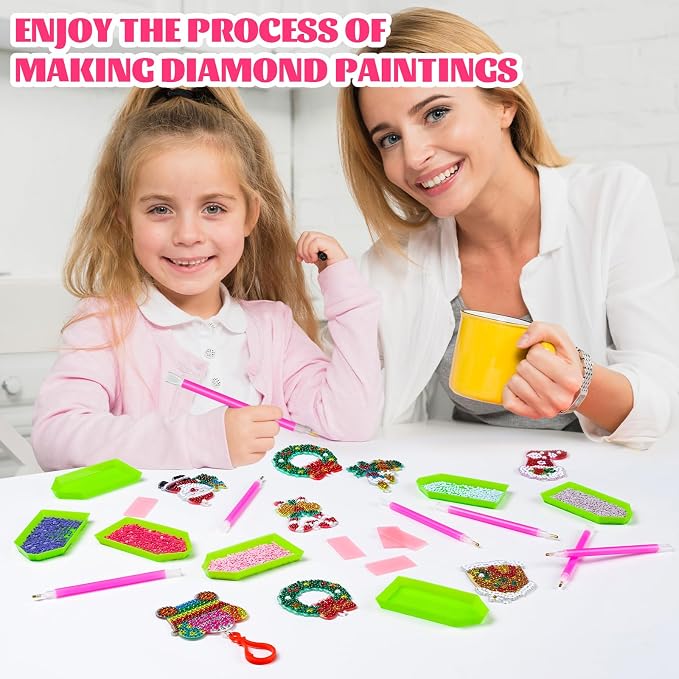 60PCS Diamond Art Painting Kits Tools 5D with 10 Drill Pen Grip Tray
