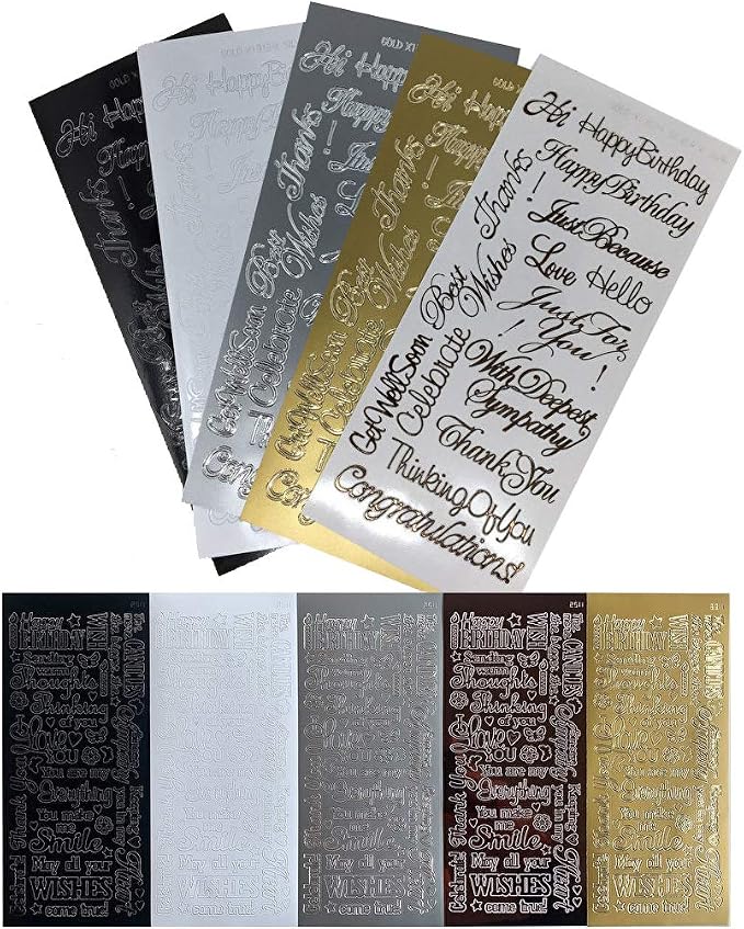Paper Wishes – Dazzles Stickers Collection | Unique Stickers for Scrapbooking, Cardmaking, Gifts and All of Your DIY Crafting, Art and Creative Projects - Inspiration at Your Fingertips
