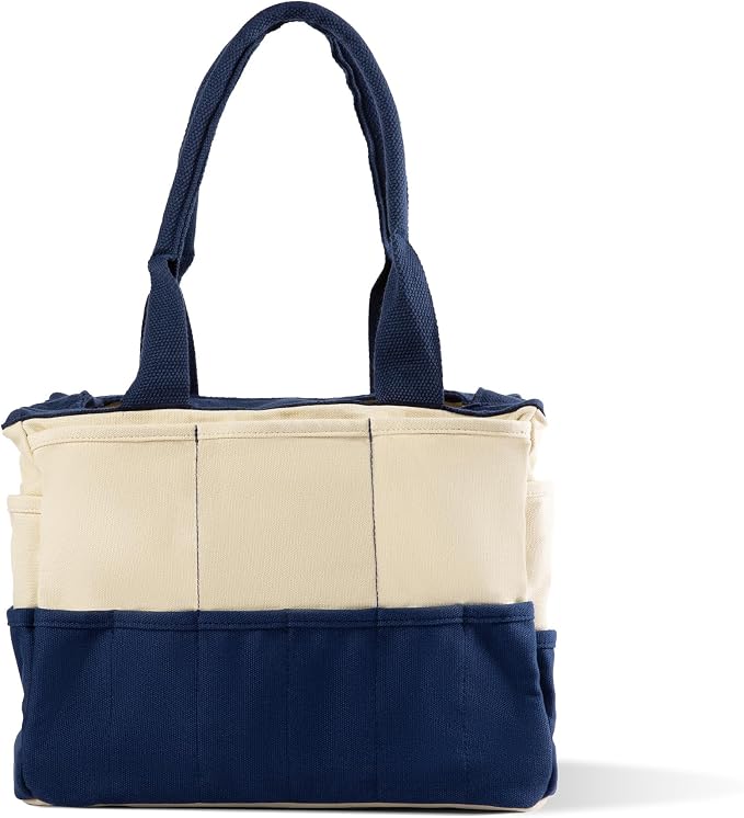 Soolla Studio Bag: Art Supply Storage Organizer & Pottery Tool Bag, Washable Tote, Yarn Bag, Crochet, 30 Pockets, 15+ Colors