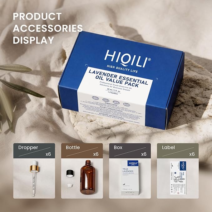 HIQILI Lavender Essential Oil Set, Bulk Wholesale for Business